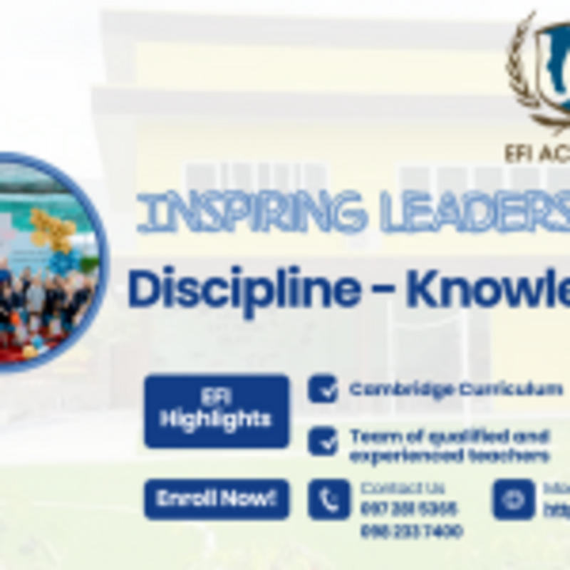 EFI Academy School Calendar (2025 - 2026)