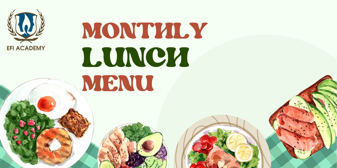 School Menu - EFI Academy - March 2026